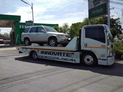 เคลื่อนย้ายรถอุบัติเหตุ 24 ชั่วโมง นครปฐม - รถยกศาลายา อินโนเวทสไลด์คาร์