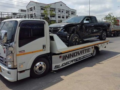 เรียกรถยก รถเกิดอุบัติเหตุ 24 ชั่วโมง สามพราน - รถยกศาลายา อินโนเวทสไลด์คาร์