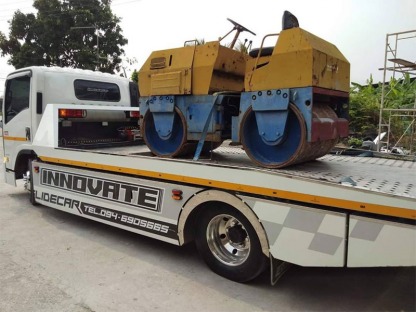 รับจ้างรกรถบดถนน รถไถ รถโฟคลิฟท์ นครปฐม - รถยกศาลายา อินโนเวทสไลด์คาร์
