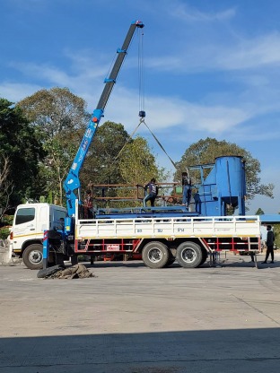 รับขนของเครื่องจักรกลหนัก ชลบุรี - รถบรรทุกรับจ้าง ชลบุรี โชคบุญมาขนส่ง