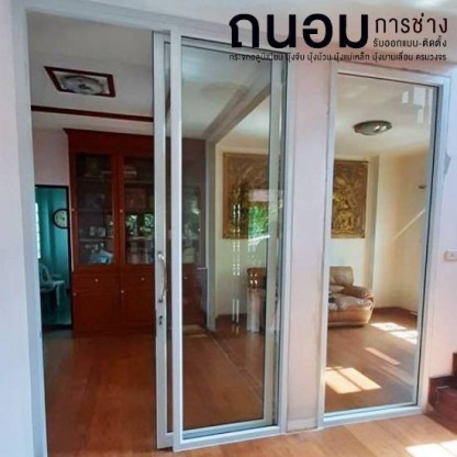 รับเหมาติดตั้งกระจก - ช่างกระจกอลูมิเนียมนนทบุรี ถนอมการช่าง