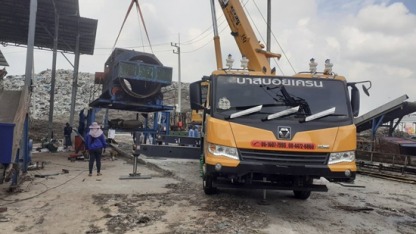 เช่ารถเครนรายเที่ยว-รายวัน - ให้เช่ารถเครน รถเฮี๊ยบ รถเทรลเลอร์ ชลบุรี