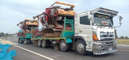 รถเทรลเลอร์  รับจ้าง ฉะเชิงเทรา - ให้เช่ารถเครน รถเฮี๊ยบ รถเทรลเลอร์ ชลบุรี