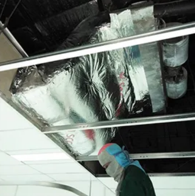 งานติดตั้งระบบระบายอากาศ - โรงงานผลิตหน้ากากแอร์นนทบุรี - ชัชวาลย์ เอ็นจิเนียริ่ง