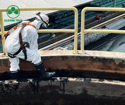 การทำความสะอาดบ่อบำบัดน้ำเสีย - รับล้างถังเคมี ถังบำบัดน้ำเสีย ระยอง - โคลเวอร์เทค