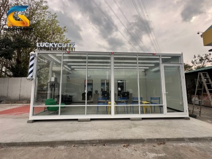 ตู้คอนเทนเนอร์ร้านตัดผม