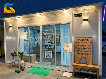 ตู้คอนเทนเนอร์ร้านทำเล็บ