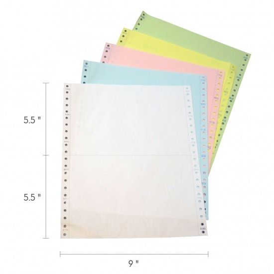 กระดาษเคมีในตัวไม่พิมพ์ กระดาษต่อเนื่อง 