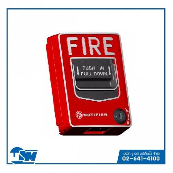 อุปกรณ์แจ้งเพลิงไหม้ด้วยมือ  อุปกรณ์แจ้งเพลิงไหม้ด้วยมือ  Manual pull station Notifier model NBG-12S 