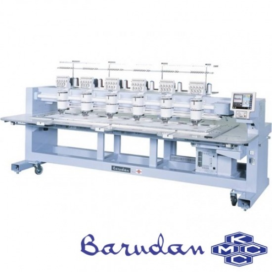 เครื่องปักหน้าเรียบ 6 หัว 9 สี/เข็ม รุ่น BEKY-Y906II จักรอุตสาหกรรม 