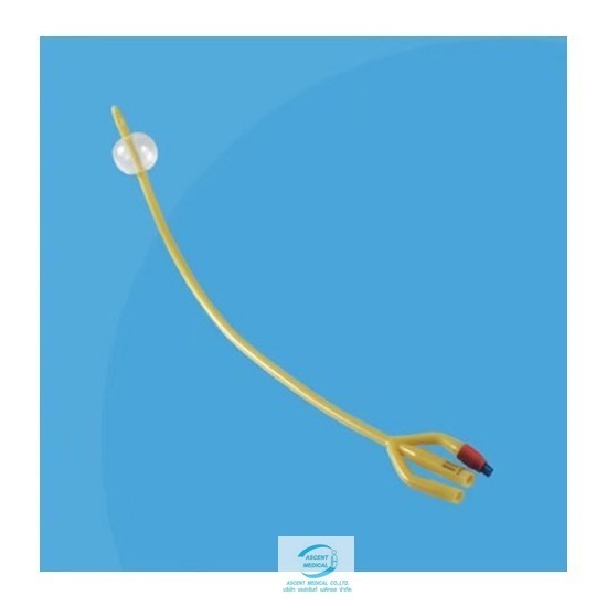 ขายส่งวัสดุสิ้นเปลืองทางการแพทย์ แอสเซ้นท์ เมดิคอล - ขายส่งสายสวนปัสสาวะ 3 Way - Latex Foley Catheter