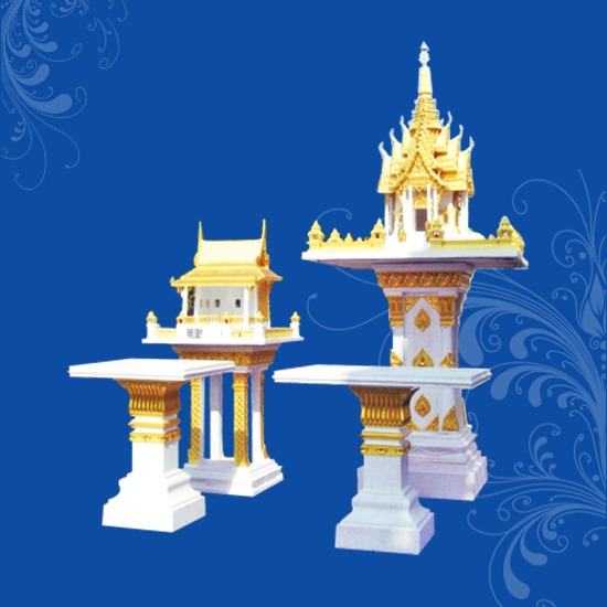 ศาลพระภูมิทรงปราสาท 3ชั้น ศาลเจ้าที่ทรงไทย 
