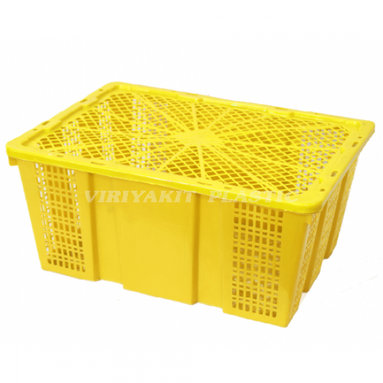 ตะกร้าผลไม้มีฝาปิด - บริษัท วิริยะกิจอุตสาหกรรมพลาสติก จำกัด - ตะกร้าผลไม้มีฝาปิด  ลังโปร่ง  ลังพลาสติก  ลังผลไม้  ตะกร้าผลไม้  ลังอุตสาหกรรม 