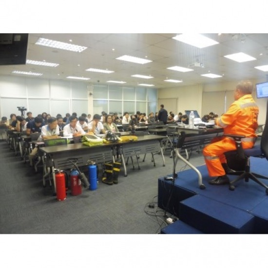 หลักสูตร อบรมการดับเพลิงขั้นต้น และการฝึกซ้อมอพยพหนีไฟ