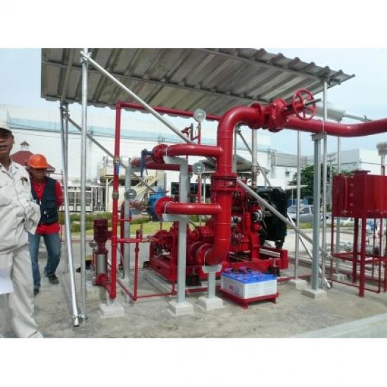 ติดตั้งระบบปั๊มน้ำดับเพลิงชนิดเครื่องยนต์ดีเซล