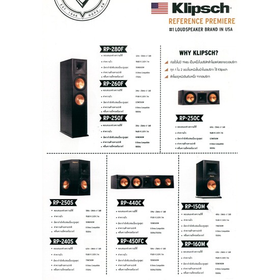 Klipsch  KEEPERS OF THE SOUND ชุดลำโพง 