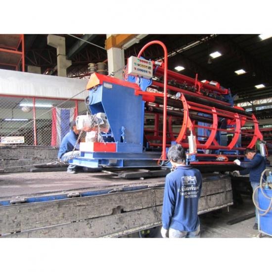 Delivery and Installation Wire Mesh Coiling Machine Wire mesh coiling machine installation 