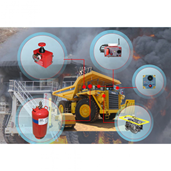 ระบบดับเพลิงอัตโนมัติในเครื่องจักรกลหนัก ระบบดับเพลิงในเครื่องจักรกลหนัก 