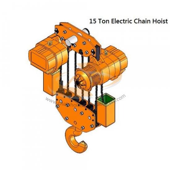 15 TON ELECTRIC CHAIN HOIST รอกโซ่ไฟฟ้า 15 ตัน  15 ton electric chain hoist 