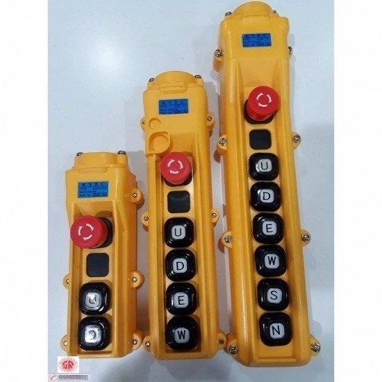 สวิทช์เครน (Switch KYEC) สวิทช์เครน  สวิทช์รอกไฟฟ้า  Switch KYEC  สวิทช์เครน 6 ปุ่ม  สวิทช์รอกเครนไฟฟ้า  KYEC 