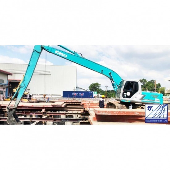 SK200-6 บูมยาว รถแบคโฮ  รถเทรลเลอร์  ให้เช่ารถแบคโฮ  รถตัก  รถเครน  รถแม็คโคร 