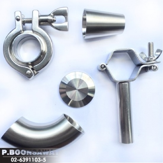 อุปกรณ์เชื่อมฟู้ดเกรด Sanitary fitting, Food grade pipe fittings - อุปกรณ์ประปา สแตนเลส ป.บุญสวัสดิ์