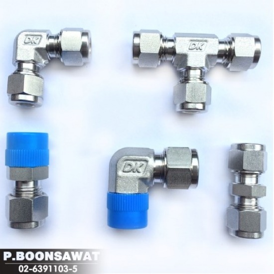 ข้อต่อตาไก่ Dk Lock Connector, Tube fittings - อุปกรณ์ประปา สแตนเลส ป.บุญสวัสดิ์