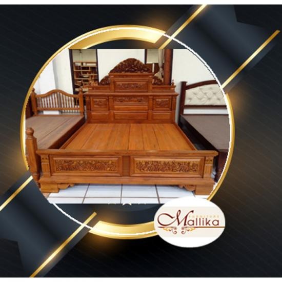 เตียงหลุยส์ไม้สักแกะสลัก เตียงไม้สักแกะสลัก เชียงใหม่ 