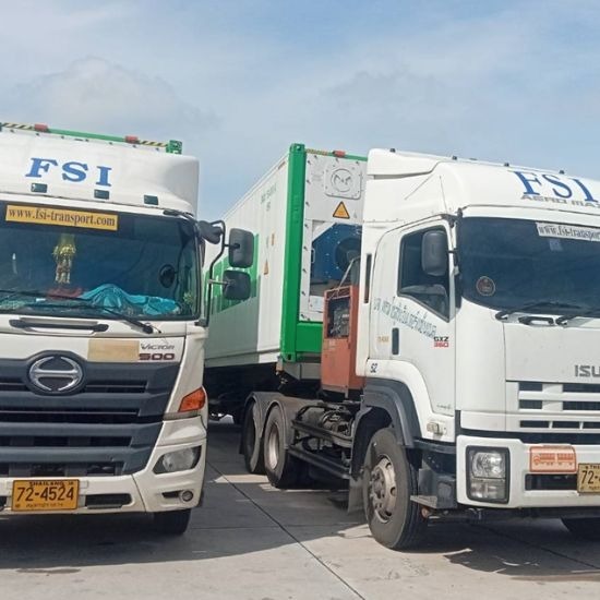 บริการรถเทรลเลอร์ รับจ้าง ขนส่ง - บริการขนส่งสินค้าด้วยตู้คอนเทนเนอร์ fsi-thai origin