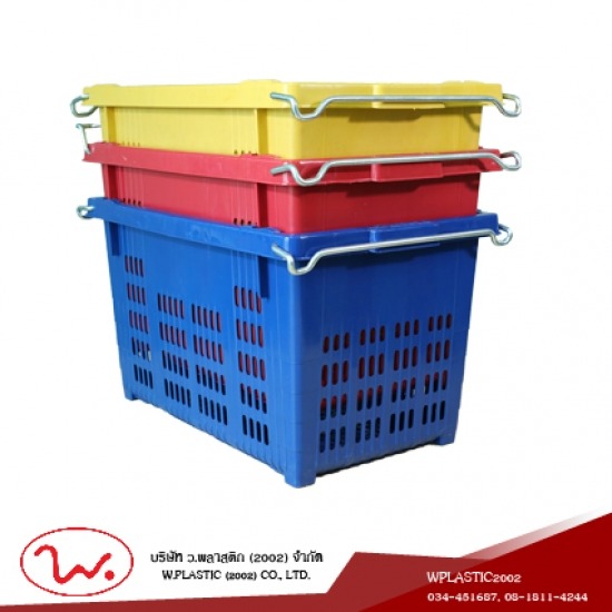 ตะกร้าพลาสติกหูเหล็ก สมุทรสาคร - บริษัท ว.พลาสติก (2002) จำกัด - ตะกร้าผลไม้ ตะกร้าผลไม้หูเหล็ก ลังพลาสติก ลังผลไม้ ลังผลไม้หูเหล็ก เข่งผลไม้ เข่งพลาสติก โรงงานผลิตเข่งพลาสติก ถังปูน บุ้งกี๋ 