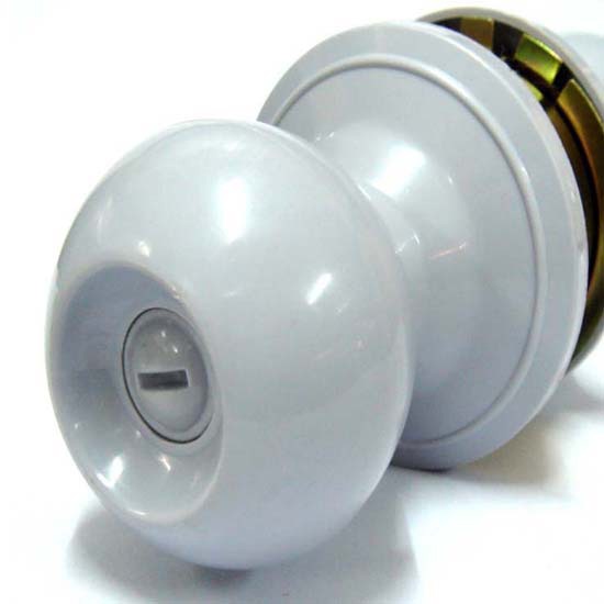 กุญแจลูกบิด PVC - Plastic Lock (AWA-6200-Grey) ตลับเมตร  เทปวัด  กุญแจ  ลูกบิด  กลอนประตู  คันผลักประตูหนีไฟ  ตาแมว  ลูกบิดสแตนเลส  บานพับ 