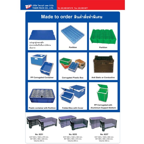 กล่องพลาสติกลูกฟูก