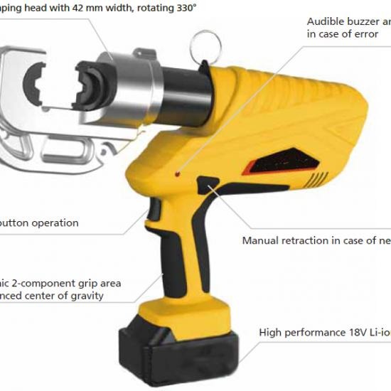 เครื่องย้ำหางปลา แบบแบตเตอร์รี่ hydraulic crimping tool  crimping tool  battery power hydraulic crimping tool  battery crimping tool  เครื่องย้ำหางปลา แบบแบตเตอร์รี่  คีมย้ำหางปลา แบตเตอร์รี่  คีมย้ำหางปลา ไร้สาย  เครื่องย้ำหางปลา ไร้สาย  เครื่องย้ำหางปลา  คีมย้ำหางปลา 