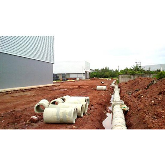 งานวางท่อระบายน้ำคอนกรีต งานวางท่อระบายน้ำคอนกรีต 