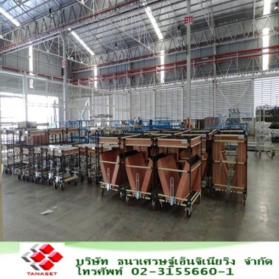 โรงงานผลิตอุปกรณ์จัดเก็บสินค้า ระบบลำเลียงและขนถ่ายวัสดุ  Dolly Cart 