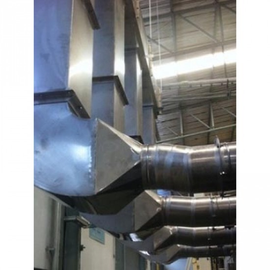 Installed factory pipe. Chonburi hood installation  kitchen hood  Restaurant Equipment Ceiling Furnace  Hotel  Chonburi  Rayong  Industrial Factory  Pipe Dust 