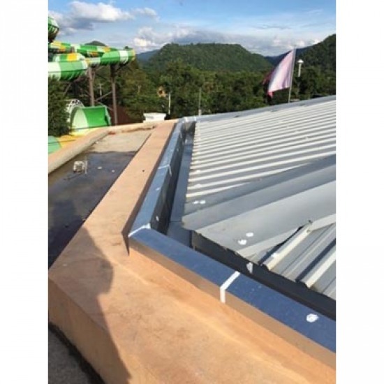 Install rain gutter. Chonburi rain gutter installation  rain gutters  Gutter  House  Chonburi  Bo Win  Factory 