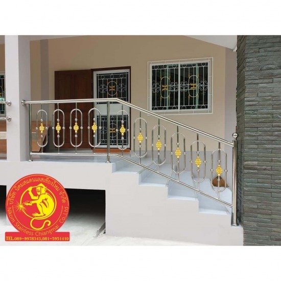 ราวบันไดสแตนเลส เชียงใหม่ ราวบันไดสแตนเลส เชียงใหม่  ออกราวบันได  ตกแต่งราวบันไดบ้าน  ออกแบบภายใน  เชียงใหม่  ช่างติดตั้งรั่วสแตนเลส 