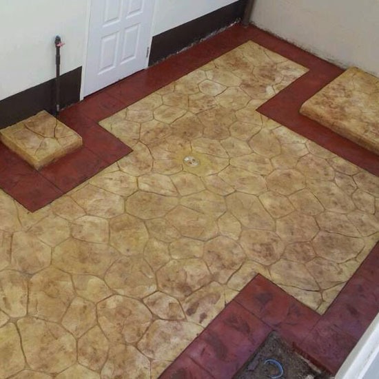 พื้นคอนกรีตพิมพ์ลาย พื้นคอนกรีตพิมพ์ลาย 