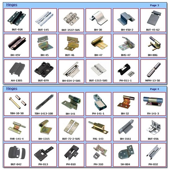 อุปกรณ์ฮาร์ดแวร์อุตสาหกรรม(Industrial  Hardware Accessory) บานพับอุตสาหกรรม  