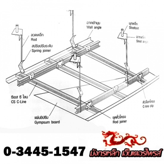 จำหน่ายวัสดุโครงคร่าว จำหน่ายวัสดุโครงคร่าว  โครงคร่าวฝ้าเพดาน  อุปกรณ์ฝ้าเพดาน 