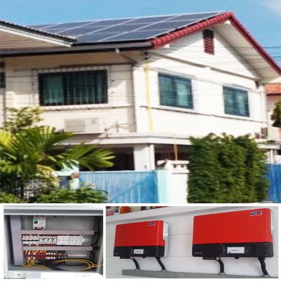 Solar Roof Top 10 Kw ติดตั้งระบบไฟฟ้าและสื่อสาร 