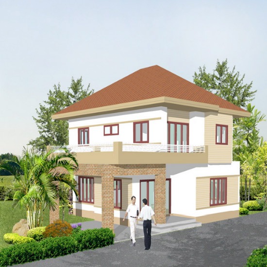 BD - 2001 บ้านสองชั้น บ้านสำเร็จรูป 