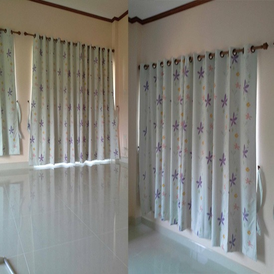 ม่านประตูหน้าต่าง ผ้าม่าน ม่าน ม่านหลุยส์ ผ้ากัน UV 