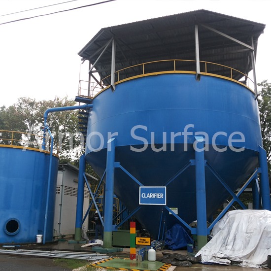 พ่นทรายถังบำบัด พ่นทราย  ยิงทราย  พ่นสี 