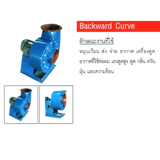 ฺBackward Curve มอเตอร์พัดลม  อะไหล่พัดลม 