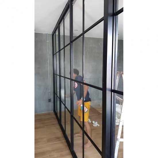 Install aluminum glass partition room Install aluminum glass partition room 