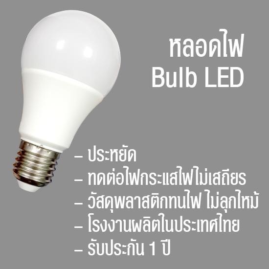LED Bulb, หลอดเกลียว, E27  led  e27  หลอดเกลียว  โรงงานไทย  ราคาส่ง  ประกันการใช้งาน  ประหยัด  ประกัน 