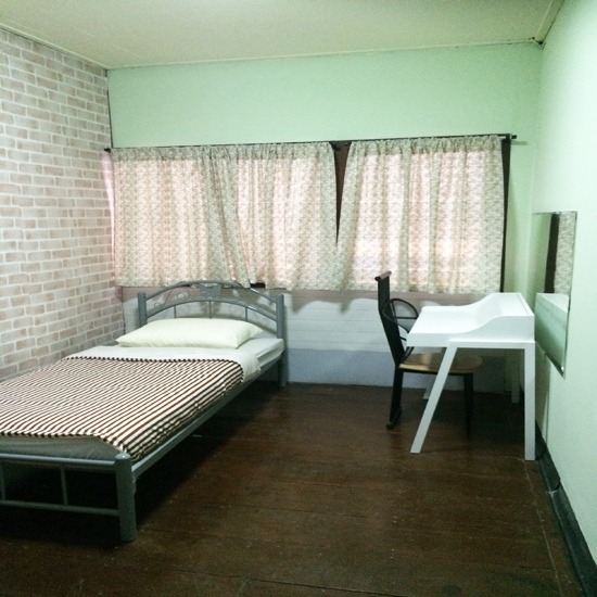 ห้องนอนเดี่ยว (Single bedroom) ที่พักราคาประหยัด 