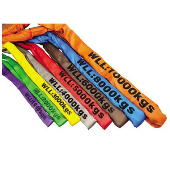 สลิงกลม Round sling สลิงอ่อน  สลิงแบน  สลิง  ตาข่ายยกของ 